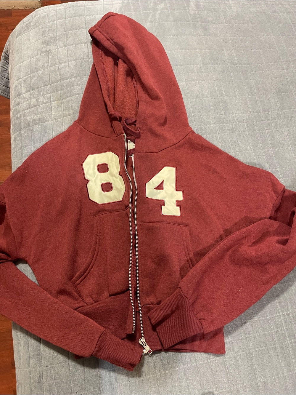 Social Scene Cozy Red Fleece Pullover